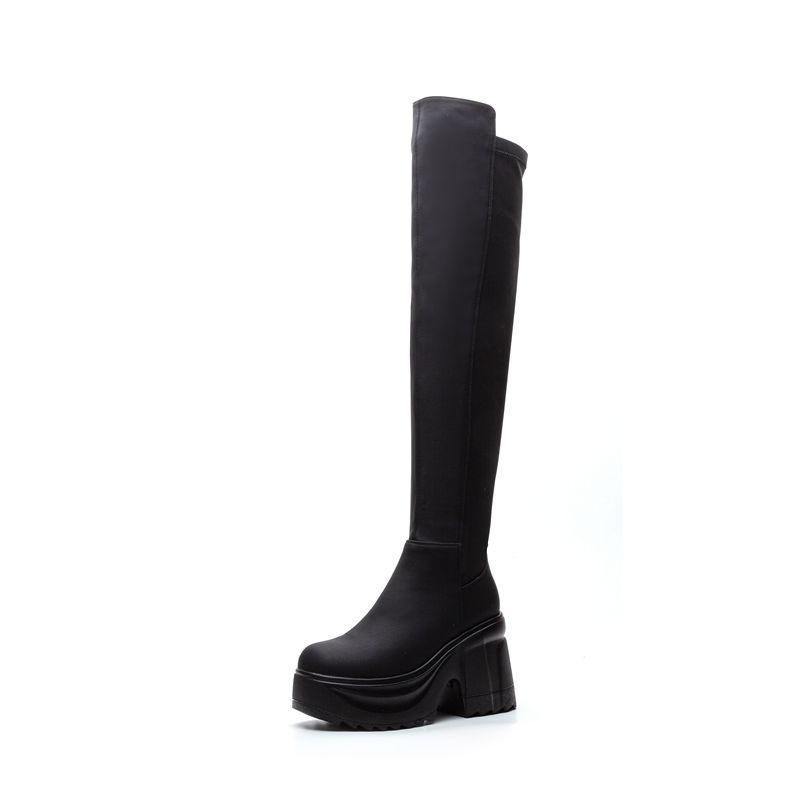 Formal Women'S Wear - Womens Knee High Thick Sole Wide