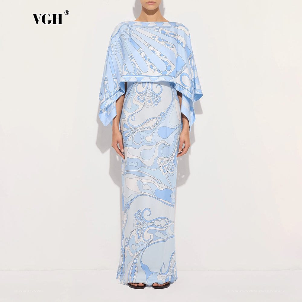 VGH Light Blue Abstract Print  - Shift Dress Sleeveless review and price