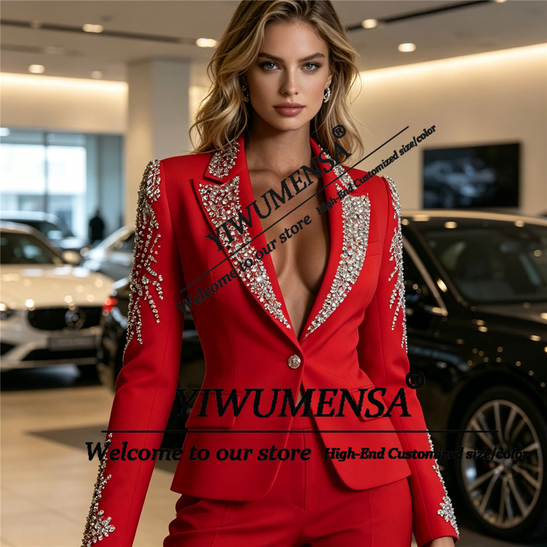 Luxury Women Suits 2 Pieces Se - Formal Women'S Wear review and price