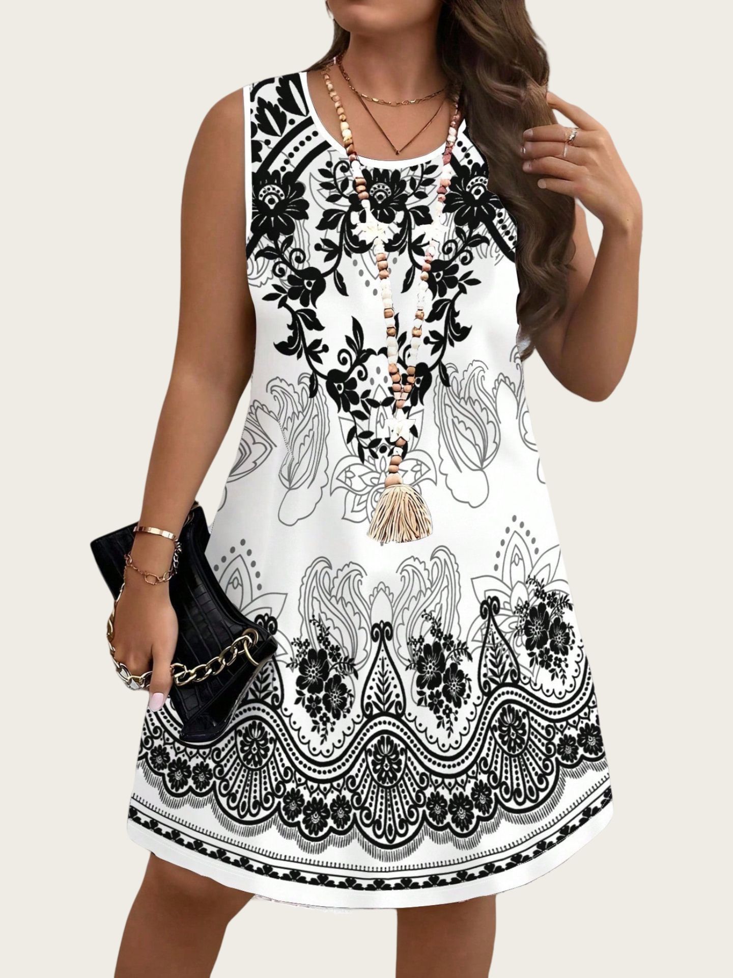 Ethnic Style Vintage Dresses 2 - Shift Dress Sleeveless review and price