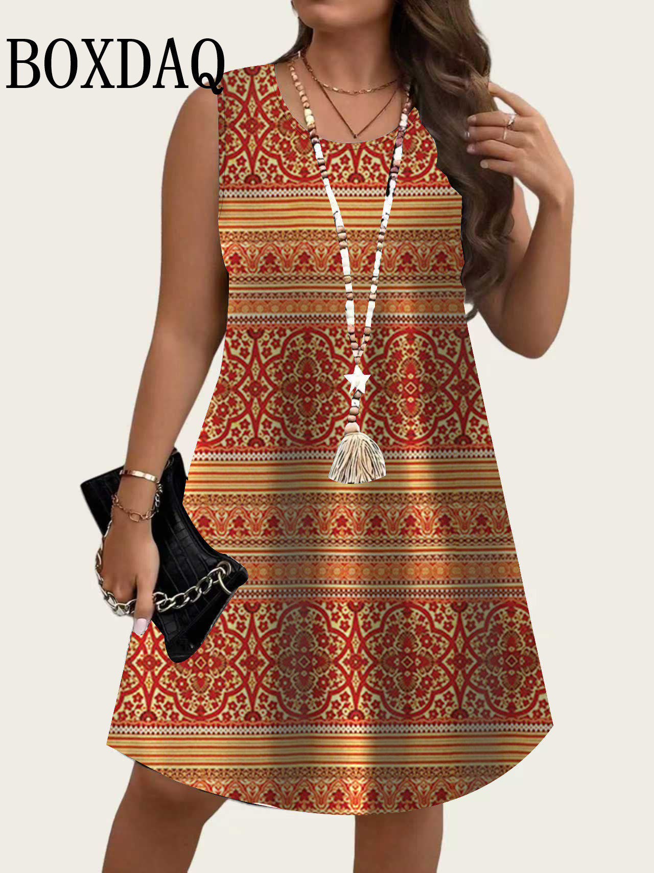 2026 Summer New Women's Sleeve - Shift Dress Sleeveless review and price