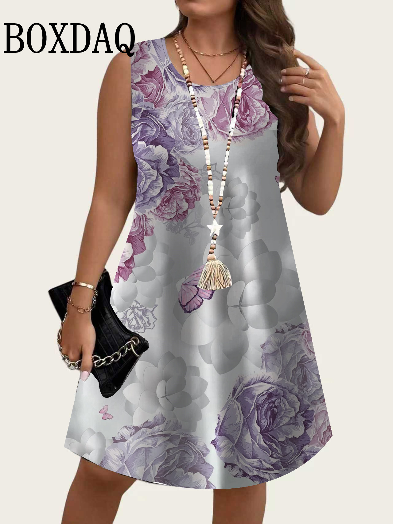 2026 Summer New Women's Sleeve - Shift Dress Sleeveless review and price