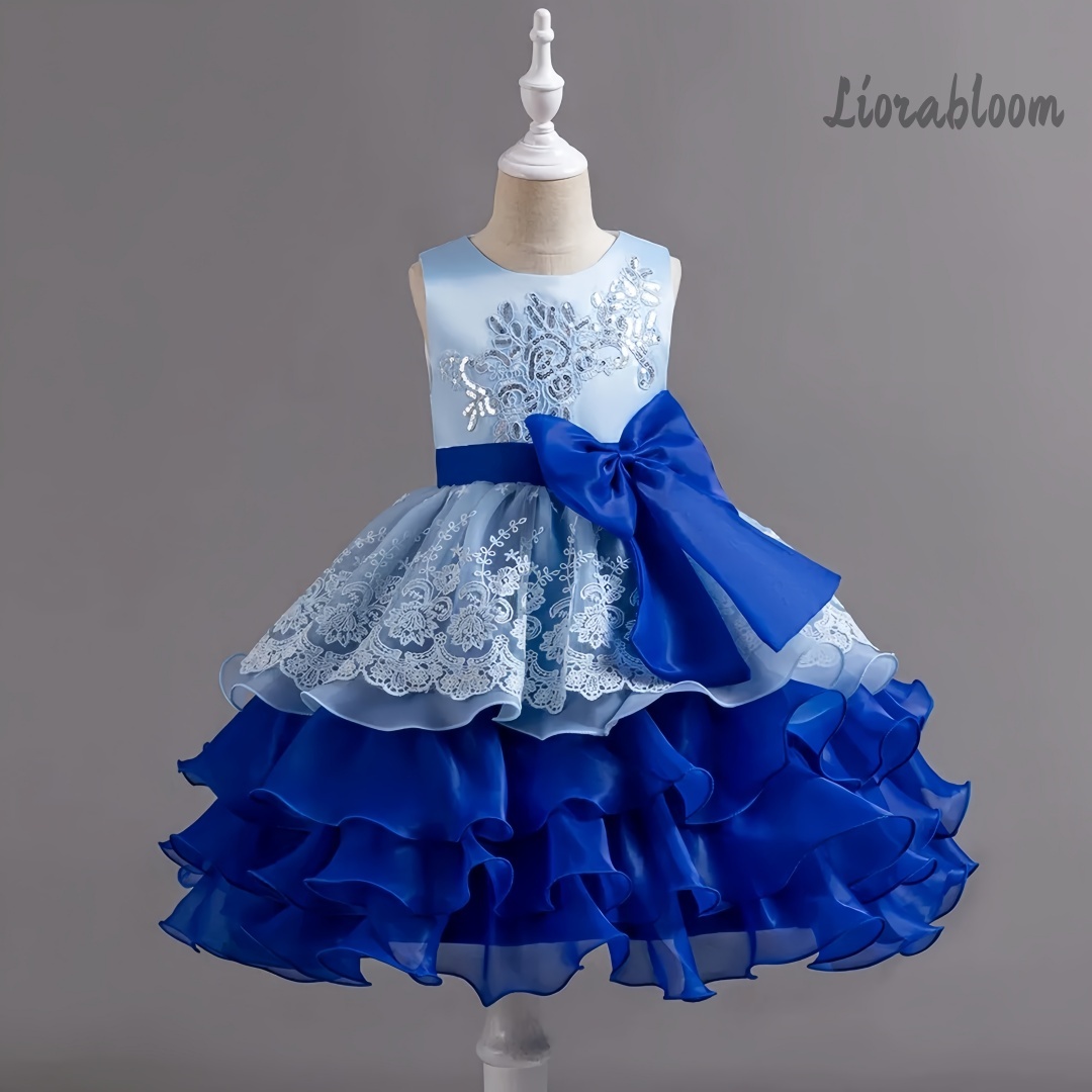 Girls' Dress With Large Bow Sl - Formal Women'S Wear review and price