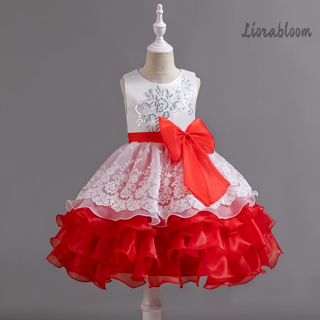 Girls' Dress With Large Bow Sl - Formal Women'S Wear review and price