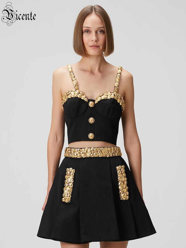 VC Black Two Piece Set Dress w - Women'S Formal Evening Wear Tops review and price