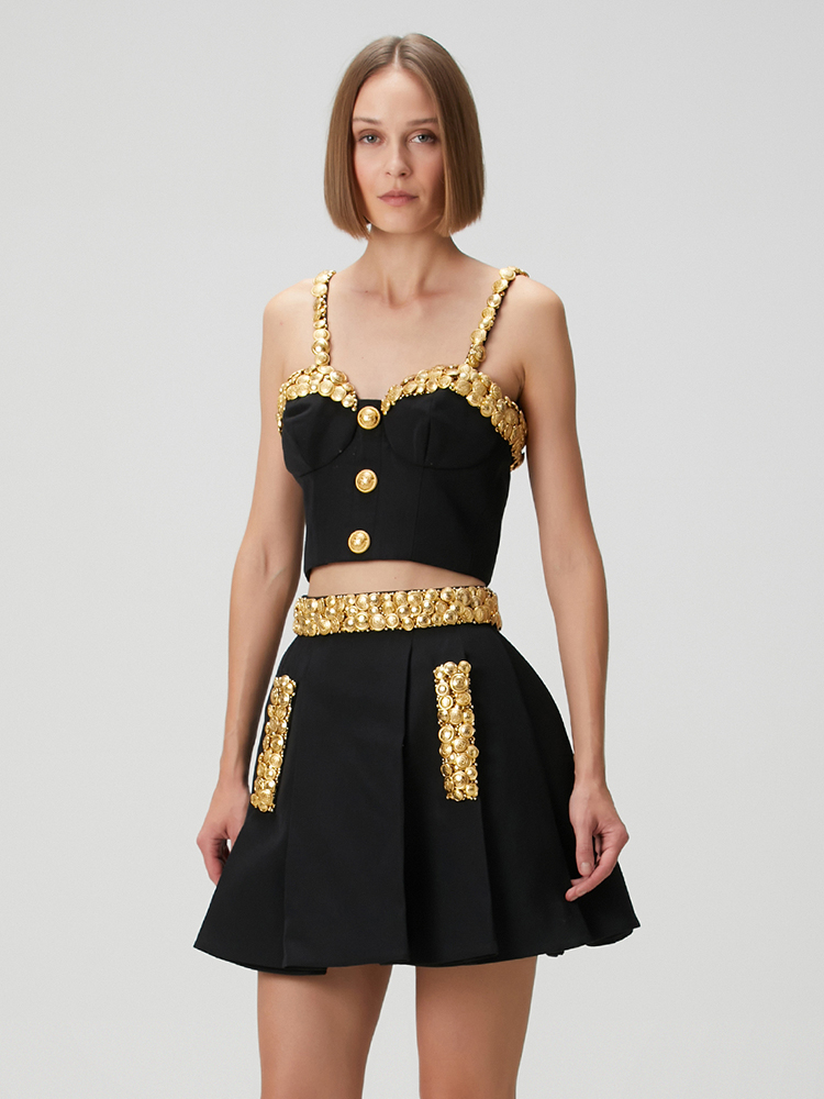 VC Black Two Piece Set Dress w - Women'S Formal Evening Wear Tops review and price