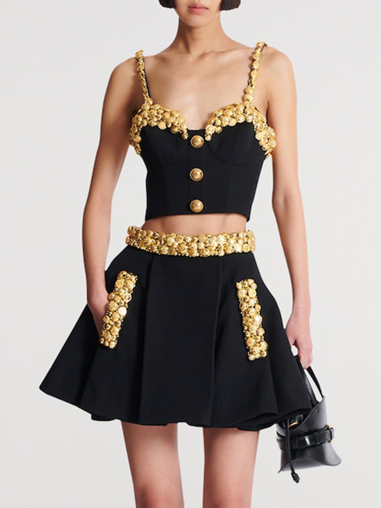 VC Black Two Piece Set Dress w - Women'S Formal Evening Wear Tops review and price
