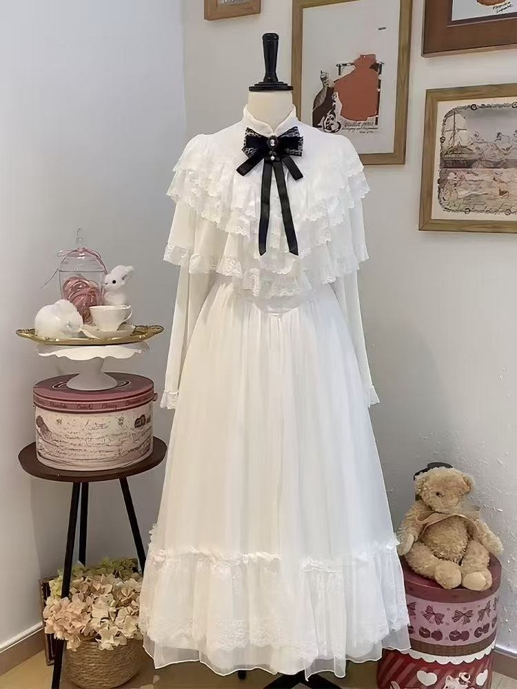 Japanese Short Sleeve Bow Lace - Formal Women'S Wear review and price