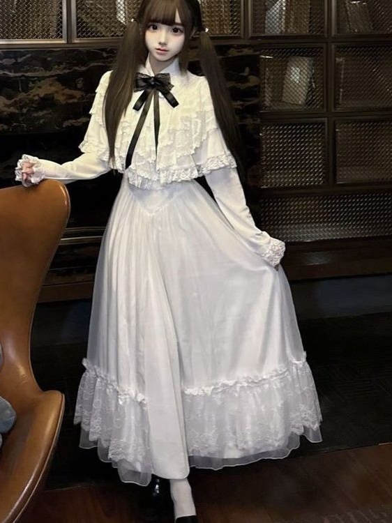 Japanese Short Sleeve Bow Lace - Formal Women'S Wear review and price