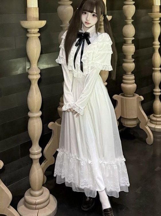 Japanese Short Sleeve Bow Lace - Formal Women'S Wear review and price