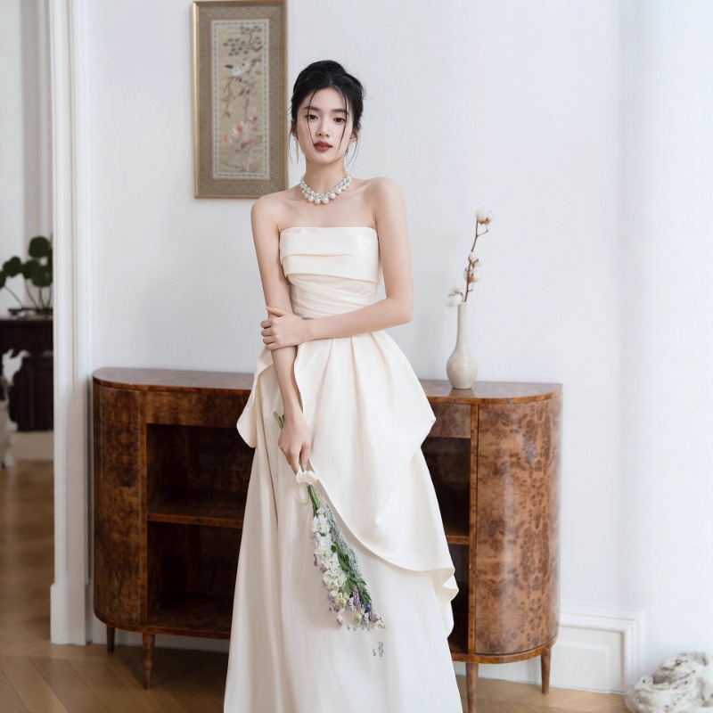 French Strapless Bride Engagem - Shift Dress Sleeveless review and price
